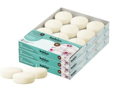 BOLSIUS 3 Inch Ivory Floating Candles - 36 Co...