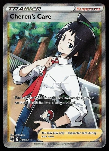 Cheren's Care 168/172 Ultra Rare Brilliant Stars Pokemon Card