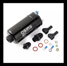 OSIAS 380LPH Inline External Fuel Pump 10AN Inlet + 8AN Outlet 044 Check Vavle 