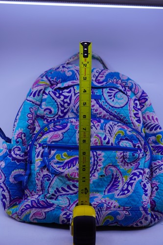 Vera Bradley Essential Zaino Borsa da Viaggio Blu Waikiki Paisley 15 in - Foto 4 di 8