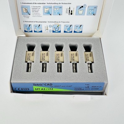 Ivoclar Vivadent Tetric Cad and InLab MT A3/I12 Cerec Blöcke NEU