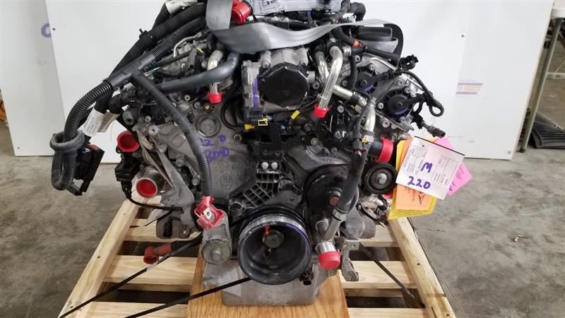3.0L ENGINE ASSEMBLY WITH TURBOS 2017 MASERATI QUATTROPORTE S GRAN LUSSO RWD 46K