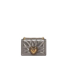 Dolce & Gabbana Medium Devotion Shoulder Bag in Silver