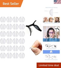 12 Pairs Silicone Adhesive Eyeglass Anti-slip Nose Bridge Pads 3. 5 Mm/ 0. 4 ...