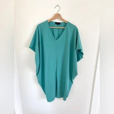 HATCH maternity dress / easy oversized green tunic dress / OS