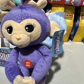 Fingerlings PURPLE  SPARKLE MONKEY WITH SOUND 9" Plush STUFFED ANIMAL Toy NEW
