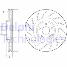 2x DELPHI Bremsscheiben Vorne passend für MERCEDES-BENZ CLS (C218) 360mm