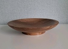 Kleine gedrechselte Schale aus Walnuss , Durchmesser 20 cm Handarbeit, Unikat