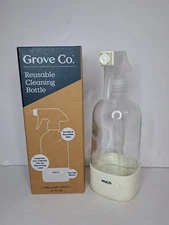 NEW Grove Co Reusable Cleaning Glass Spray Bottle - Brilliant White - 16 Fl Oz