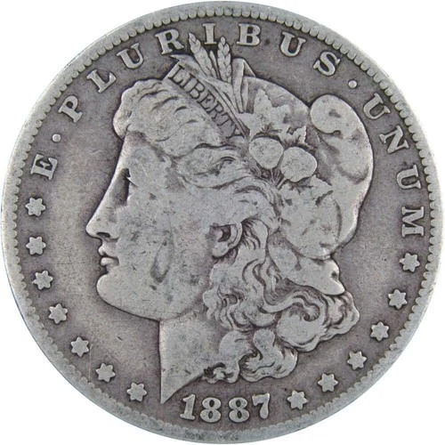 1887 O Morgan Dollar VG Very Good 90% Silver $1 US Coin Collectible
