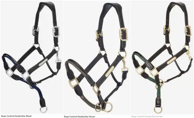 LeMieux Seilkontroll Kopfkragen starkes Leder Controller Kopfkragen Pro-Safe