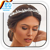 Zoestar Strass Hochzeits Haarreifen Silberne Kristall Haarreif Braut Haarschmuck