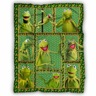 Frog Blanket, Kermit The Frog Fleece