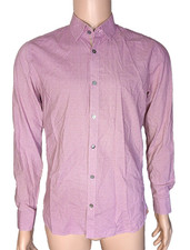 Ted Baker Long Sleeve Button Up Shirt Men s Size 15 Lavender 100 Cotton T35