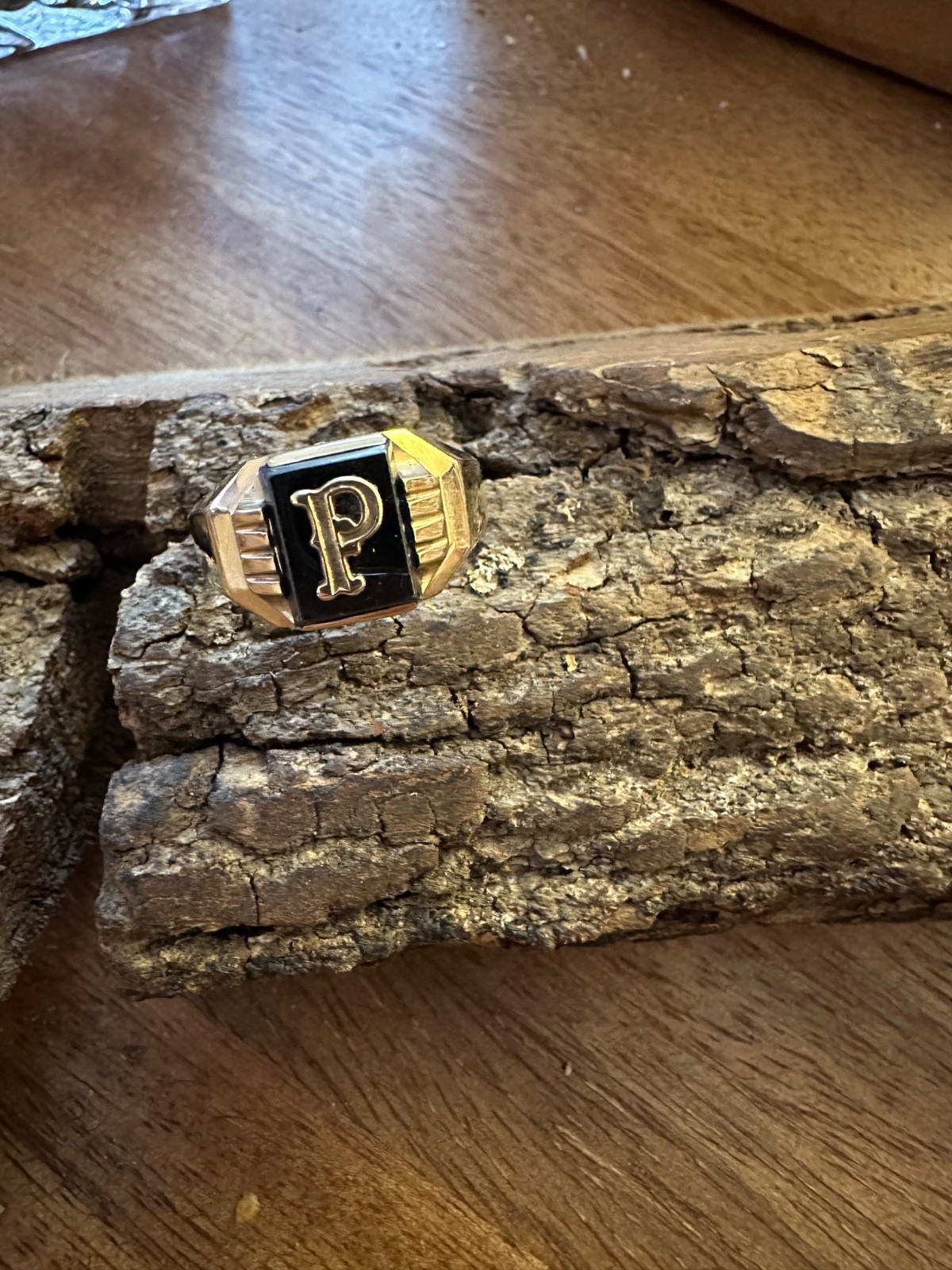 Vintage Statement Real 10K Solid Yellow Gold Init… - image 16