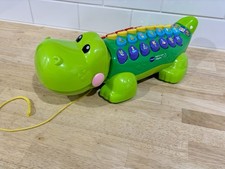 Vtech Pull and Learn Alligator Toy ABC s Musical Learning Tested WORKS