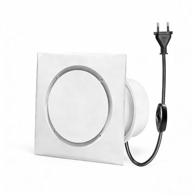 Badlüfter 100mm, Leise Abluftventilator 10W 95m³/h Fensterventilator Abluft m...