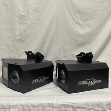 Pair of American DJ Dual Gem Pulse Party Lights w/ Mounting Clamps  Case