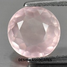 ROSE QUARTZ 6 MM ROUND CUT 2 PIECE SET ALL NATURAL