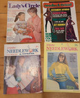 Lot 4 Women's Vintage Magazines, Women's Circle 1974, Popular Needlework, Crafts — photo 1