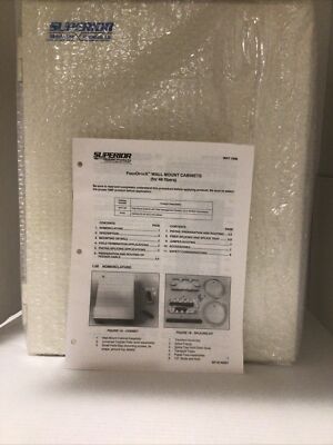 Superior Modular Products FiberOpticsX Wall Mount Cabinet (48 Fibers) WTC48A New