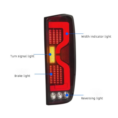 Per Isuzu D-MAX 2020-2022 Coppia Fanali Posteriori LED Sequenziali Lampeggianti Set - Foto 5 di 8