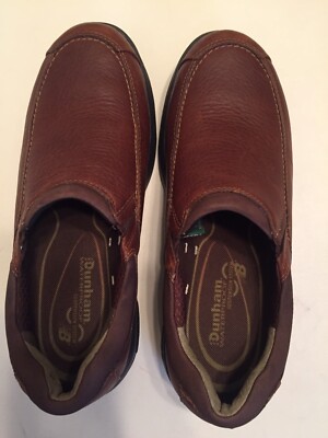 Dunham Loafers Brown Pebbeled Leather Waterproof Rollbar  display picture 2