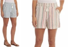 Briggs Ladies' Linen Blend Pull-On Shorts