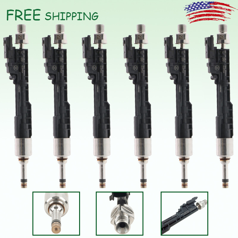 6 OE High Pressure Fuel Injector 13647639994 Fit 2011-16 BMW 228i 328i ...