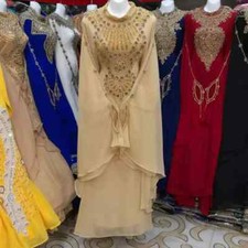 New Ramzan Eid Dress  Kaftan Gown Abaya SALE Long Moroccan Dubai Farasha Islamic