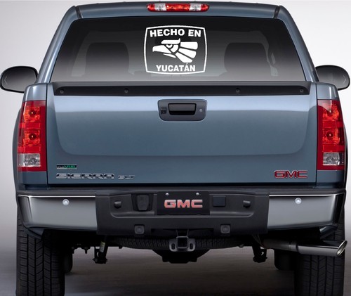 Hecho En Yucatan Estado de Mexico Aztec Aguila Decal Sticker - Picture 3 of 3