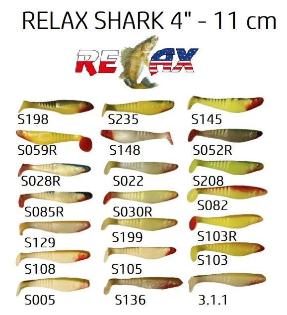 2x Relax Shark 4" | Natürlicher Lauf für Zander, Hecht, Dorsch & große Barsche - Bild 3 von 4