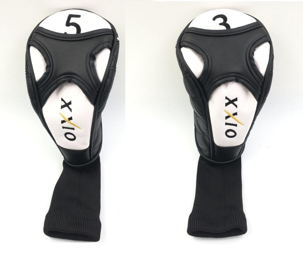 Golf Club Driver Fairway Hybrid Wood Head Cover XXIO Classic WhiteBlack Style eBay