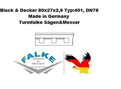 DN76 6 Stück Hobelmesser Black /& Decker 80x27x2,9 Typ:401