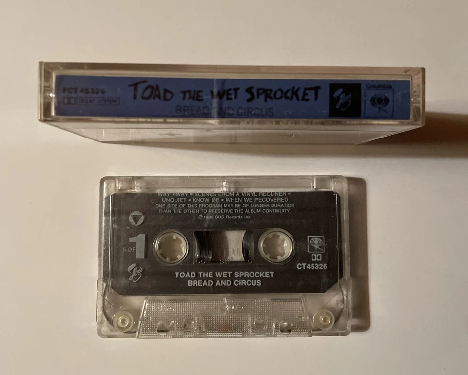Toad The Wet Sprocket "Bread And Circus" Cassette 1988 - TESTED - Image 2 of 4