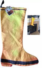 Yellow Rain BOOT Style 19" Xmas Eve Stocking Santa Claus Saint Nicholas Nick