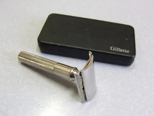 Vintage Gillette Pre-War 1938 45 TECH DE Safety Razor Set in Case
