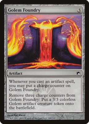 Golem Foundry *PLAYSET* 4x MtG Scars of Mirrodin SP/NM
