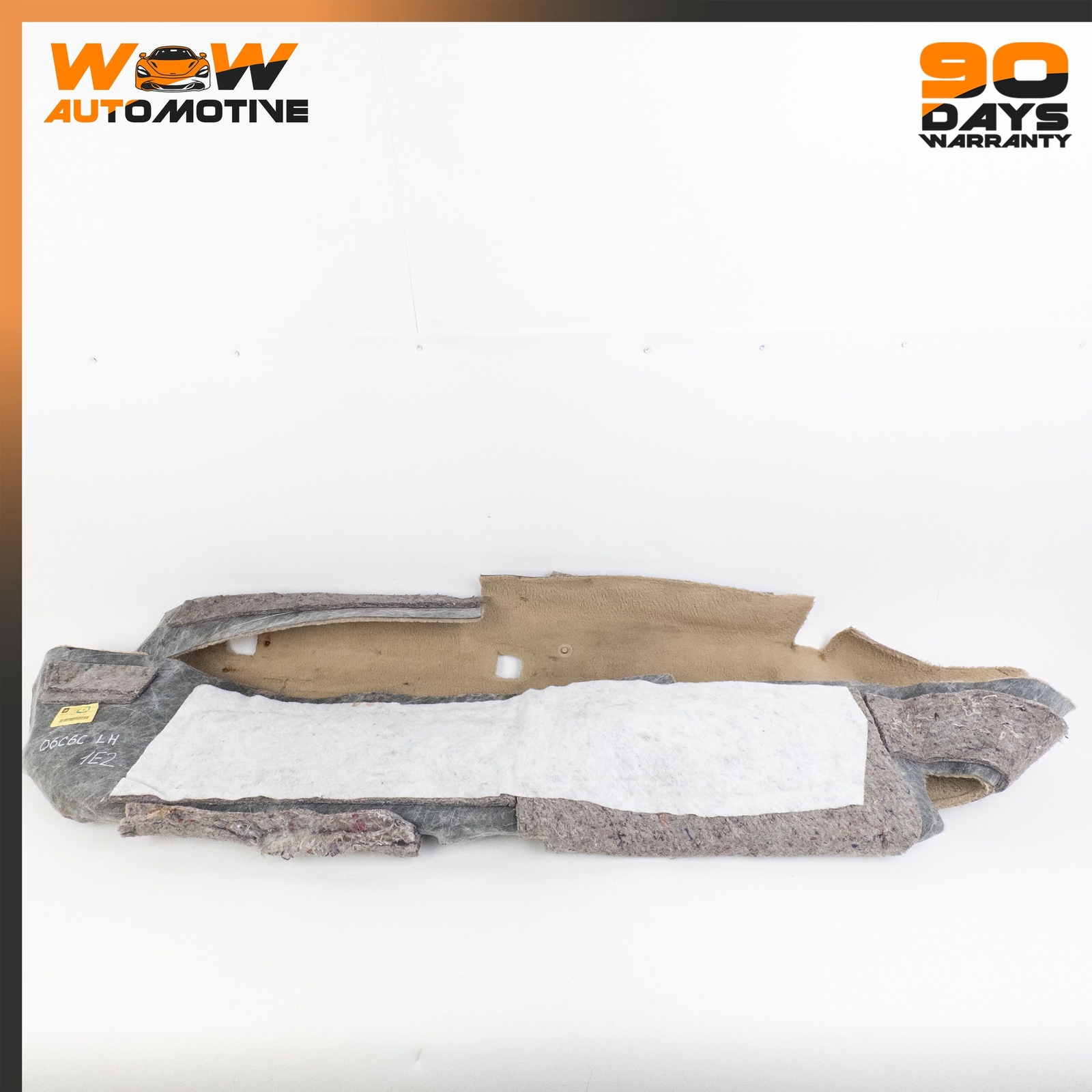 05-12 CHEVROLET CORVETTE C6 FRONT LEFT DRIVER SIDE FLOOR CARPET PANEL BEIGE OEM