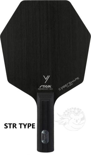 STIGA Table Tennis Equipment Racket Cyber Shape Carbon fiber Hexagonal Black STR