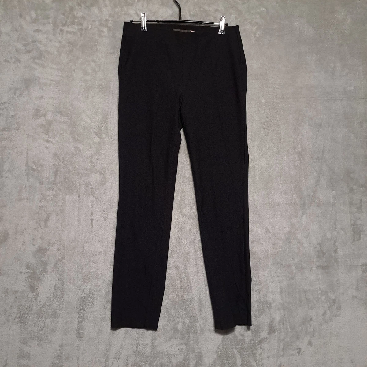 Crosby Womens Stretch Pants Size 4 Black Pull On Mid Rise Back Pockets  Straight