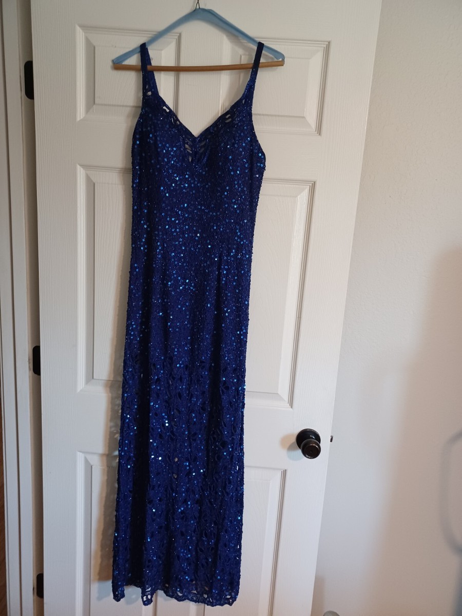 prom dress precious formals Primavera 4540 Long Prom Dress Black Purple / 00 main image 0