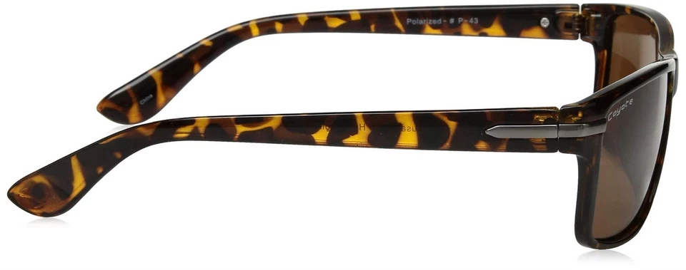Coyote Eyewear Fashion Polarized Sunglasses, Tortoise Frame, Brown Lens - Image 3 of 4
