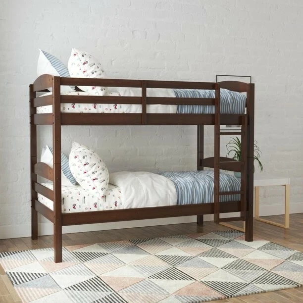 Better Homes Gardens Leighton Wood Twin Over Twin Bunk Bed