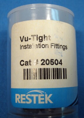RESTEK VU-TIGHT INSTALLATION FITTINGS X2 #20504 NEW OLD STOCK FREE SHIPPING    F