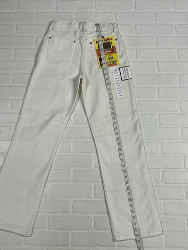 Vtg Wrangler Pro Rodeo Jeans Boys 16 Slim White NWT Cowboy Rodeo Western - Picture 11 of 12
