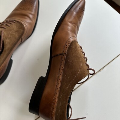 Oliver Sweeney Two Tone Tan Brown Suede Leather Shoes Sanago  display picture 2