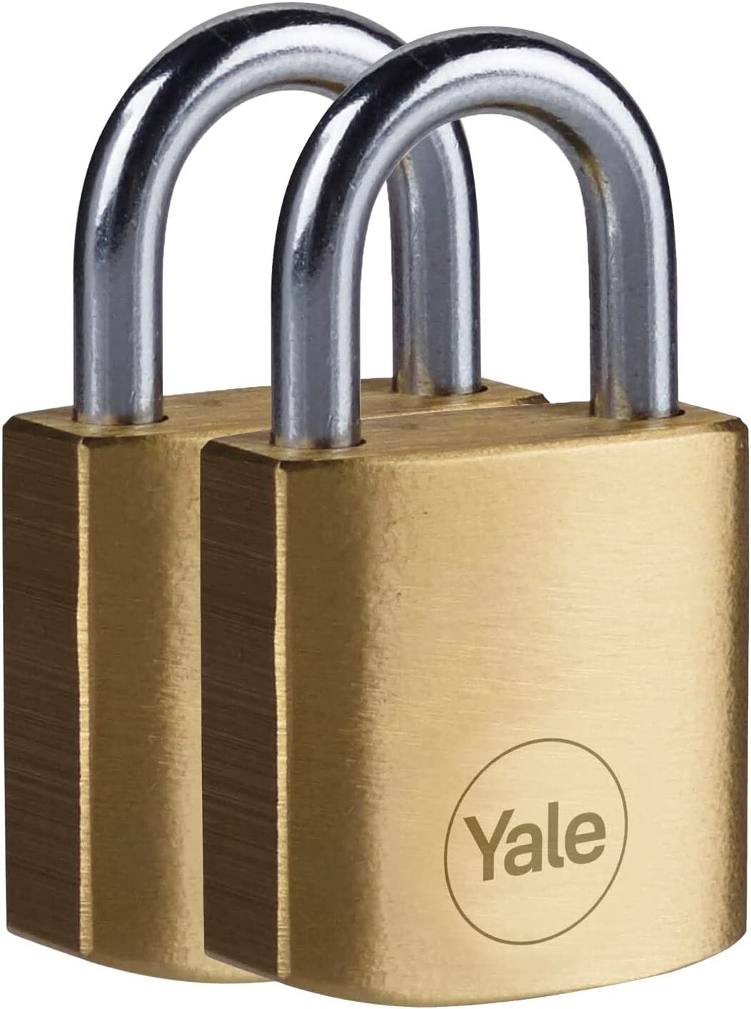 Yale Y110B/25/113/2 - 2 Pack of Brass Padlocks