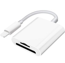 2 in 1 8-PIN to USB 2.0 OTG Adapter for iPhone Connect USB Flash Drive, Camera