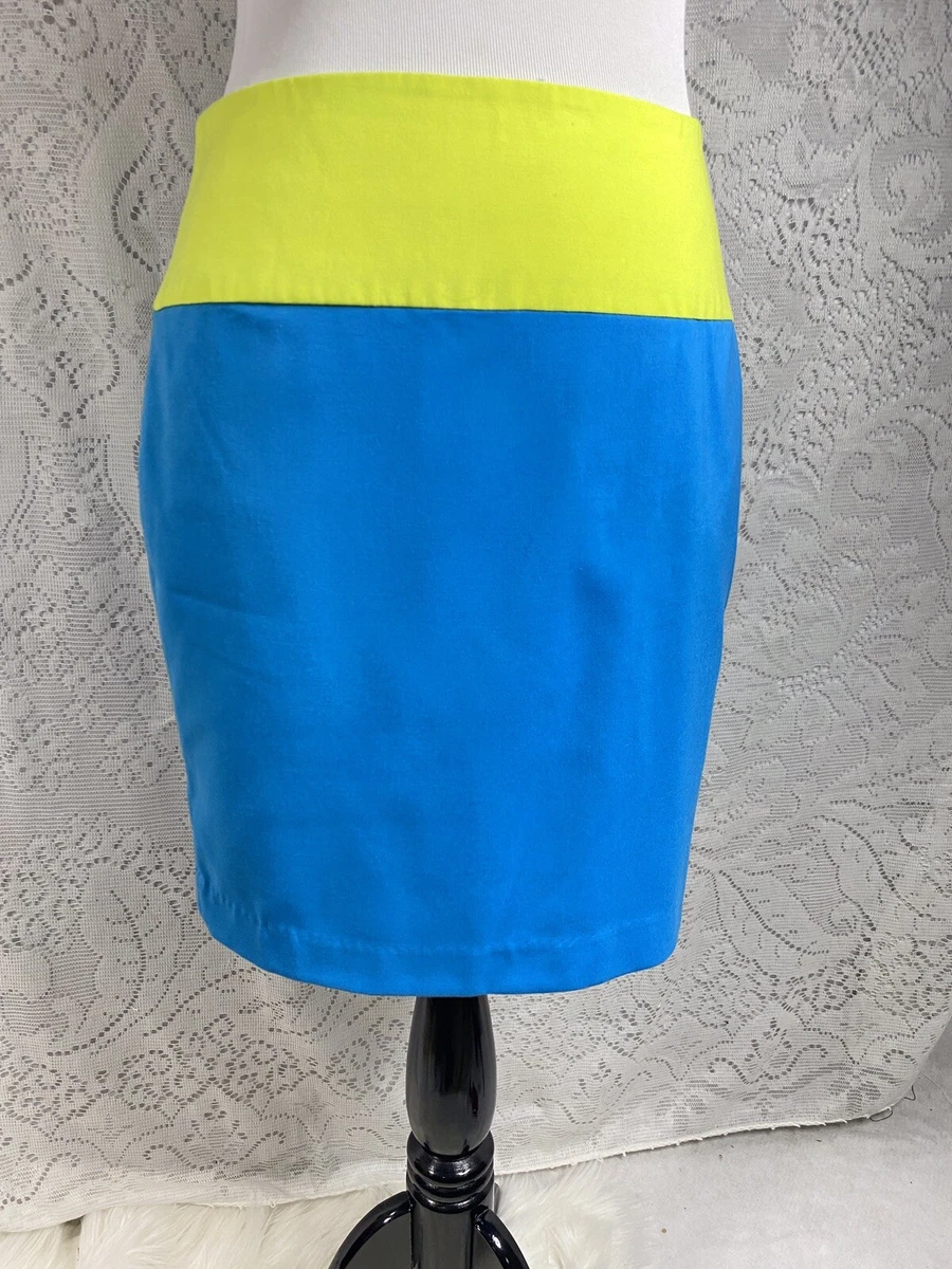 Prabal Gurung for Target Women s Colorblock Pencil Skirt Blue Neon